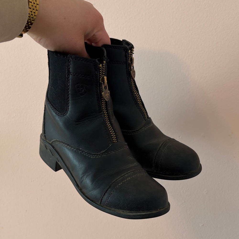 Ariat Paddock boots Black Kids Boots with Zipper Size 13 girls